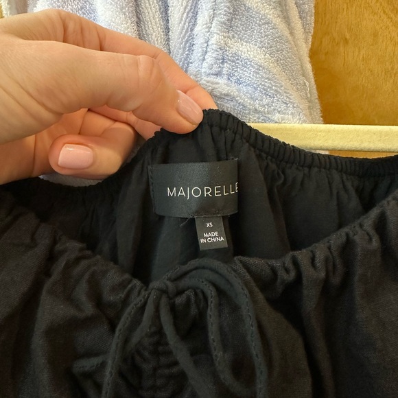 Majorelle Ruffle Black Top - Picture 7 of 7